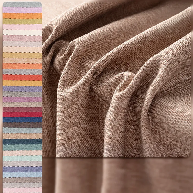 Tkanina zasłonowa ze sztucznego lnu