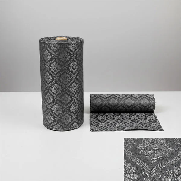 Żakardowa tkanina podszewkowa z domieszką poliestru i wiskozy Żakardowa tkanina podszewkowa z domieszką poliestru i wiskozy