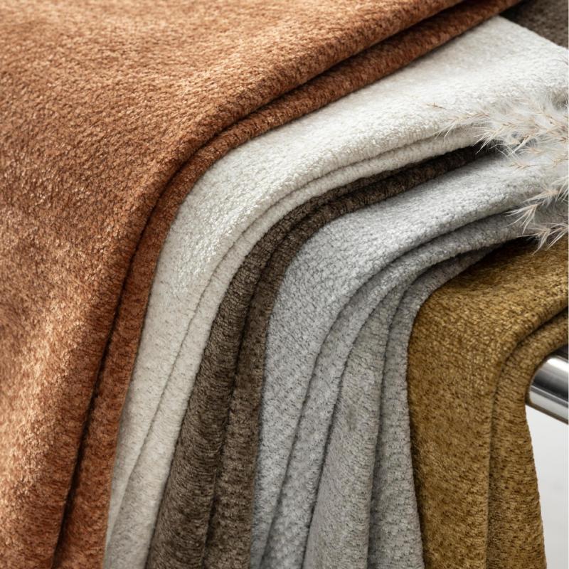 Tkanina zasłonowa z polaru w kształcie płatków śniegu, szenilowa